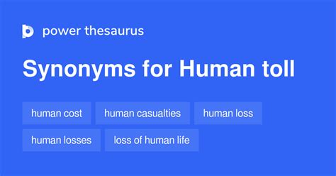 synonym toll|human toll synonym.